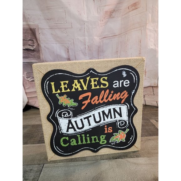 Leaves are falling autumn is calling wall art decor - Picture 1 of 4